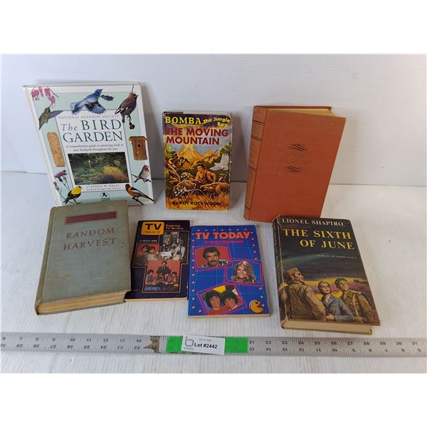 (7) Books- Bird Garden, TV Today, Bomba The Jungle Boy, Misc.
