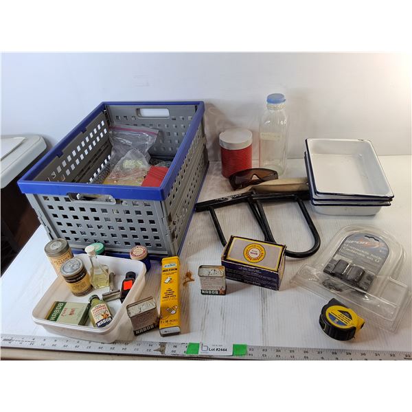 Plastic Tote 18.5" x 13.75" x 9.5", Suglasses, Vintage Nabob Containers, Misc. Cannot Ship