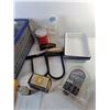Image 2 : Plastic Tote 18.5" x 13.75" x 9.5", Suglasses, Vintage Nabob Containers, Misc. Cannot Ship