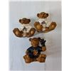 Image 2 : (5) Power Play Teddy Figurines, NIB