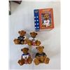 Image 2 : (5) Power Play Teddy Figurines- NIB