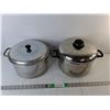 Image 1 : (2) Cooking Pots with Lids Up to 9.5"