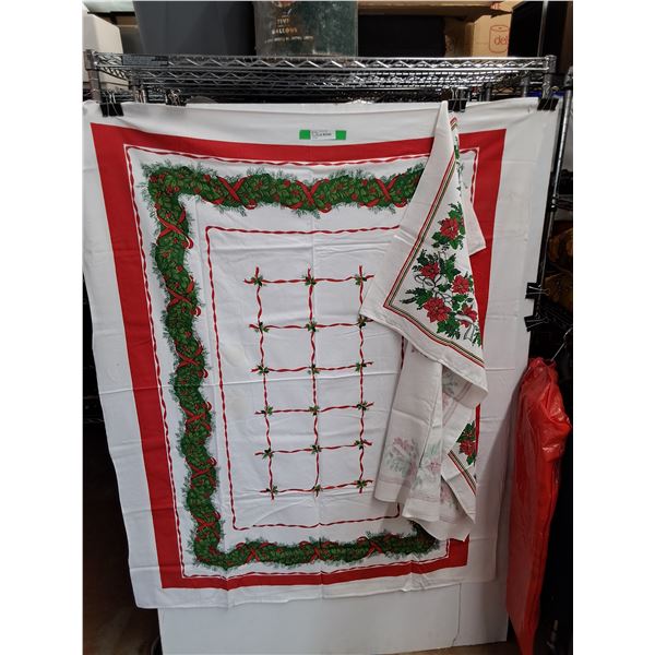 Christmas Tablecloths 50" x 60" & 44" x 50"