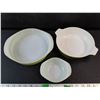 Image 2 : (3)  PYREX Dishes 9", 8", 4"