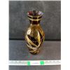 Image 1 : 12" Amber Glass Vase