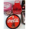Image 3 : Vintage Coca Cola Trays, Bottle Crate, Tin Box with Lid 8" x 10"