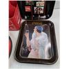 Image 4 : Vintage Coca Cola Trays, Bottle Crate, Tin Box with Lid 8" x 10"