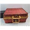 Image 3 : Wicker Storage Case, Wooden Storage Box 14" x 4" x 4"