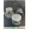 Image 1 : (3) Glass Cookie Jars - PICK UP