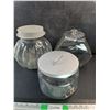 Image 4 : (3) Glass Cookie Jars - PICK UP