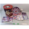 Image 1 : Coca Cola Tin Box, Invitation Cards, Paper Cups, Plastic Tablecover, Plates, Napkins