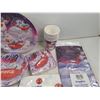 Image 5 : Coca Cola Tin Box, Invitation Cards, Paper Cups, Plastic Tablecover, Plates, Napkins
