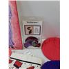 Image 7 : Novelty Visors, Red Hatt-itudes, Doily, Necklaces, Misc