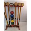 Image 3 : Vintage Wooden Croquet Set - Cannot Ship
