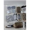 Image 2 : Sunglasses, Sunglass Clips, Foot Pads, Fangea Hair Brushes - New