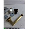 Image 4 : Glass Door Knobs, Brass Toilet Paper Holder, Towel Hook, Misc