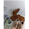 Image 2 : Kids Suede Ankle Boots - Size 3, Kids Winter Boots - Size 2, Water Bottle, Photo Frame, Misc