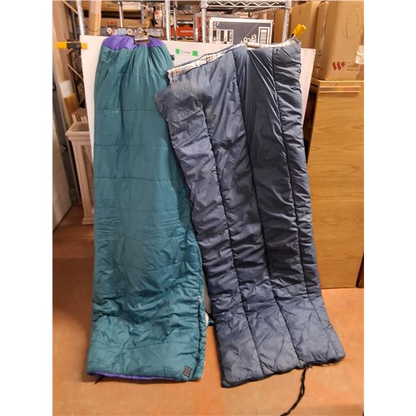 (2) Sleeping Bags 75" x 28", Cannot Ship
