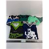 Image 1 : (5) Youth Sport Jerseys (Canucks L, Stampeders S, Ducks/Rush XS, Ronaldo 24)