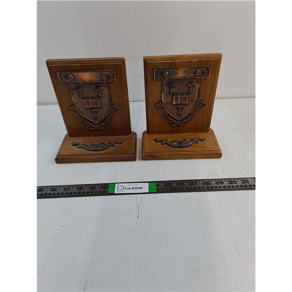 Set of Vintage University of Saskatchewan Book Ends