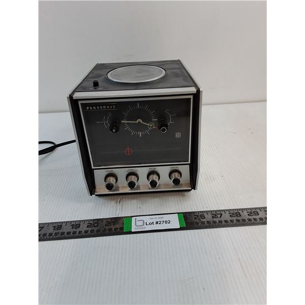 Vintage Panasonic Talking Clock Radio-Radio Working, As Is