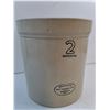 Image 4 : Vintage Medalta 2 Imperial Gallon Crock-Has Cracks