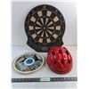 Image 1 : Electronic Dart Board (untested),Bike Helmet (Large!) Expo 67 Metal Tray