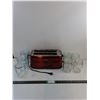 Image 1 : Oster Toaster-working and (7) Glass Storage Containers