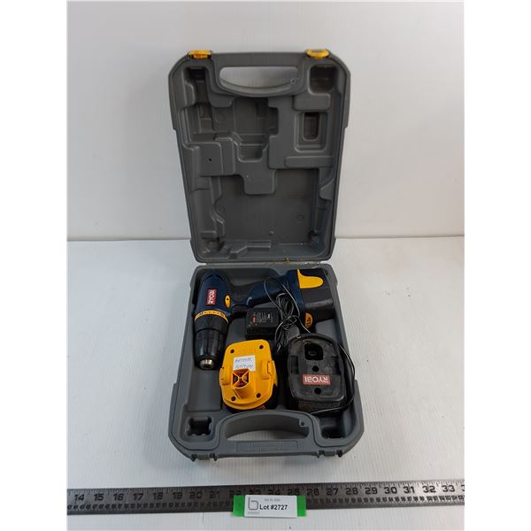 Ryobi Cordless Drill Set - Needs Charge - As is