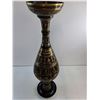 Image 2 : * Etched Non-Magnetic Metal Vase - 31" Tall - Pickup Only