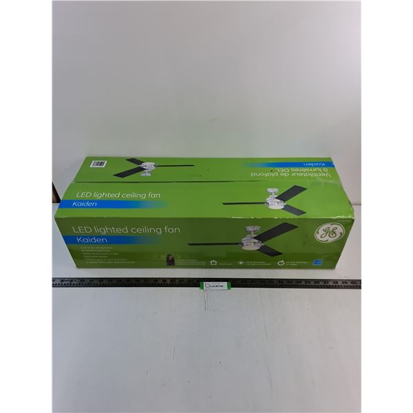 GE Kaiden NIB LED 3-Blade Ceiling Fan w/Remote - Box = 30x11x8"  -PICK UP ONLY