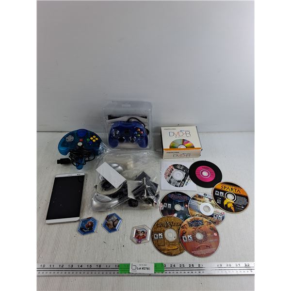 Gaming Joysticks, Disney Infinity Tokens, PC Games, Honor 7" Tablet - As Is,  Misc