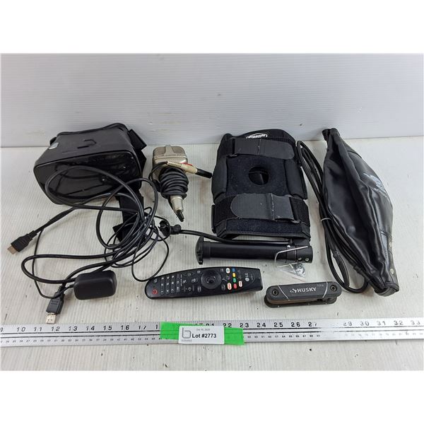 Stereo Microphone, Inflatable Punching Bag, LG Remote, Smartphone VR Headset, Husky Torx Set