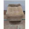 Image 2 : * Rolling Plush Beige Foot Stool - 22x17x14" - Pickup Only