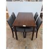 Image 1 : * Dining Table & 4-Chair Set - Table 45x28x29" - 1 Weak Leg Anchor - Pickup Only