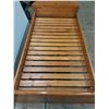 Image 2 : * 4-Piece Wooden Single Bed Frame - Mattress Area 76x40" - Pickup Only