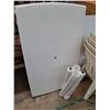 Image 2 : ** Plastic Patio Table Set w/4 Stack Chairs - Table = 33x23x55" - Pickup Only
