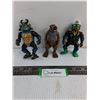 Image 1 : (3) Teenage Mutant Ninja Turtle Toys from 1980's