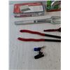 Image 6 : Tuning Fork, Digital Tire Pressure, Cotter Pins, 45⁰ Long Nose Pliers, Ratchet Wrench, Misc