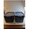 Image 1 : *(2) Rubbermaid Roughneck Totes ( 21 1/2" L x 16"W  x 12 3/4 " H)- PICK UP ONLY