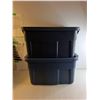 Image 2 : *(2) Rubbermaid Roughneck Totes ( 21 1/2" L x 16"W  x 12 3/4 " H)- PICK UP ONLY
