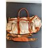 Image 2 : * Luggage Tote Bag 20" Wide And 12" Deep/ 3 Drawer Plastic Storage (As Is)/ 3 Pc. Wooden Tray Set - 