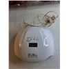 Image 2 : (24) Red And Silver Glass Christmas Tree ornaments/ Nail Lamp (As Is)/ Misc.