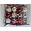 Image 3 : (24) Red And Silver Glass Christmas Tree ornaments/ Nail Lamp (As Is)/ Misc.