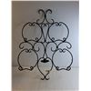 Image 2 : *Metal Wall Plate Rack 26 1/2" x 21 " (2) Candle Wall Sconce 19 5/8" - PICK UP