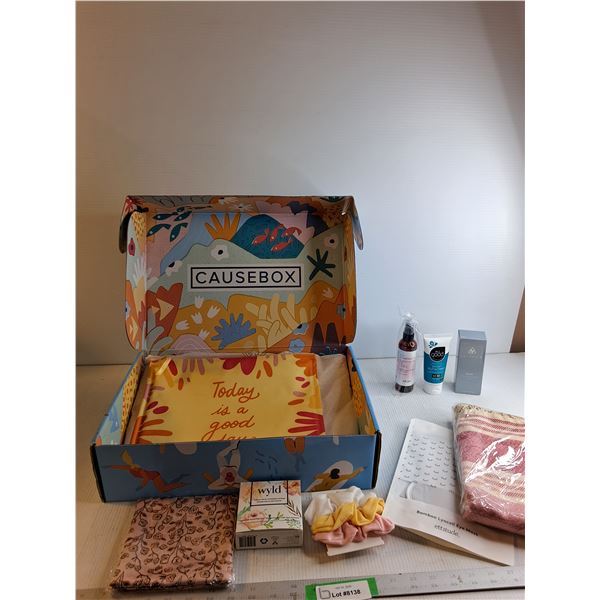 "Cause Box" - Tote Bag/ Facial Sponge/ Bamboo Eye Mask/ Misc.