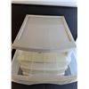Image 2 : "Gracious Living"  4 Drawer Plastic Storage - 13" x 16" x 16 5/8" Height