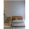 Image 1 : (8) Jars/ (2 Boxes) 2 Tier floating Wall Mount Shelves 16" x 5 3/4"