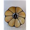 Image 3 : Beige Glass Ceiling Light Fixture 19" - PICK UP