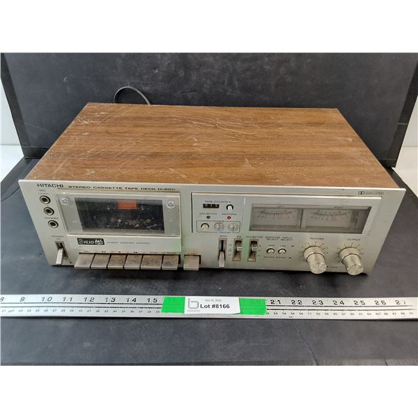 Vintage Hitachi Stereo Cassette Tape Deck - As Is